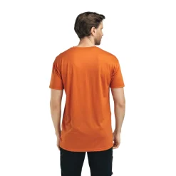 ACLIMA LightWoll 140 Classic Tee Antler, herre (Apricot Orange) Best