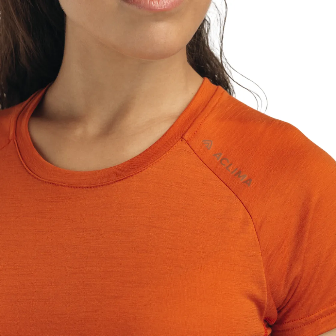 ACLIMA LightWool 140 Trail Tee, dame (ApricotOrange)