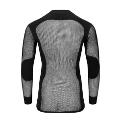 ACLIMA WoolNet Crewneck netundertrøje, herre (Jet Black)