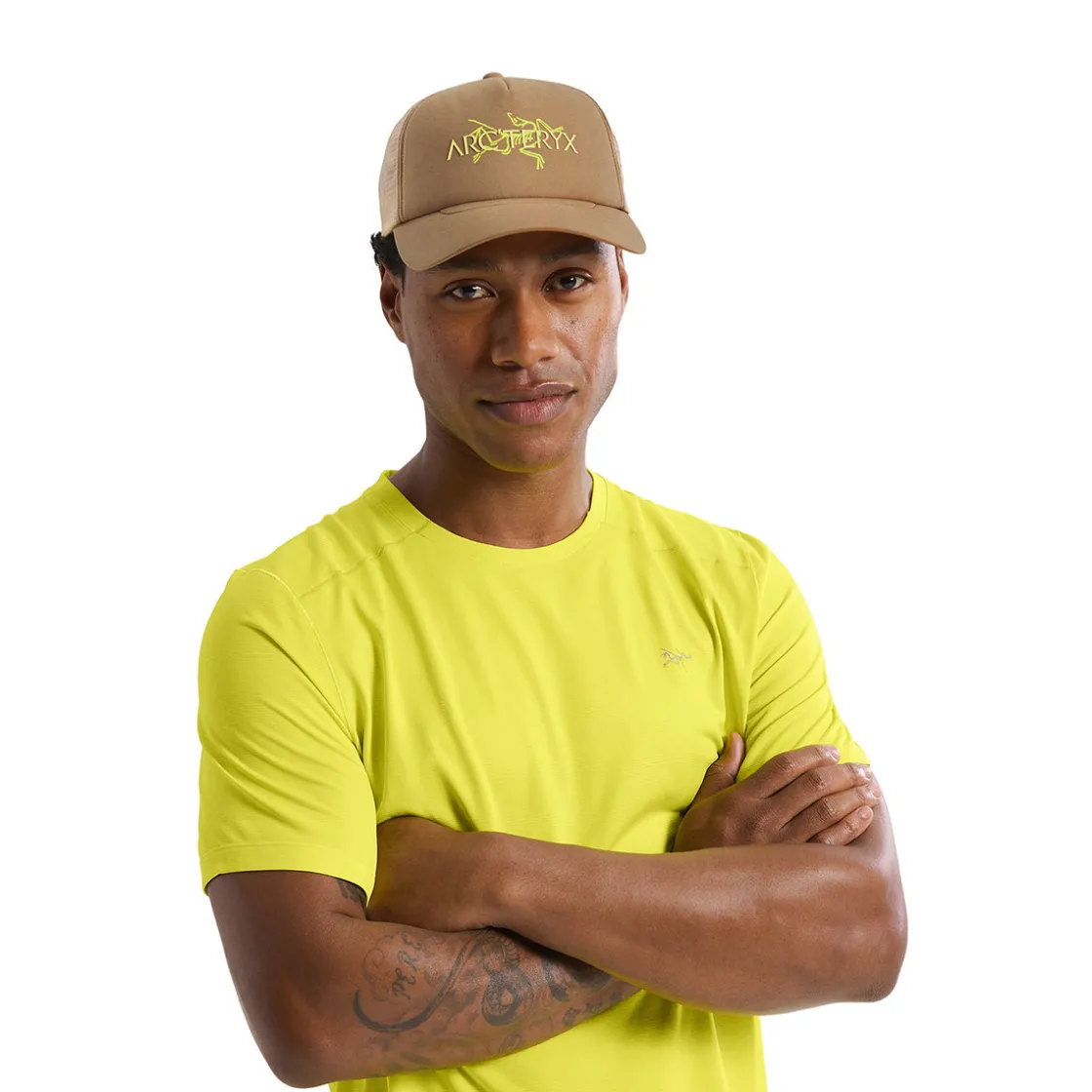 ARCTERYX Arc'teryx Bird Word Trucker Curved Hat (Canvas Euphoria) Clearance