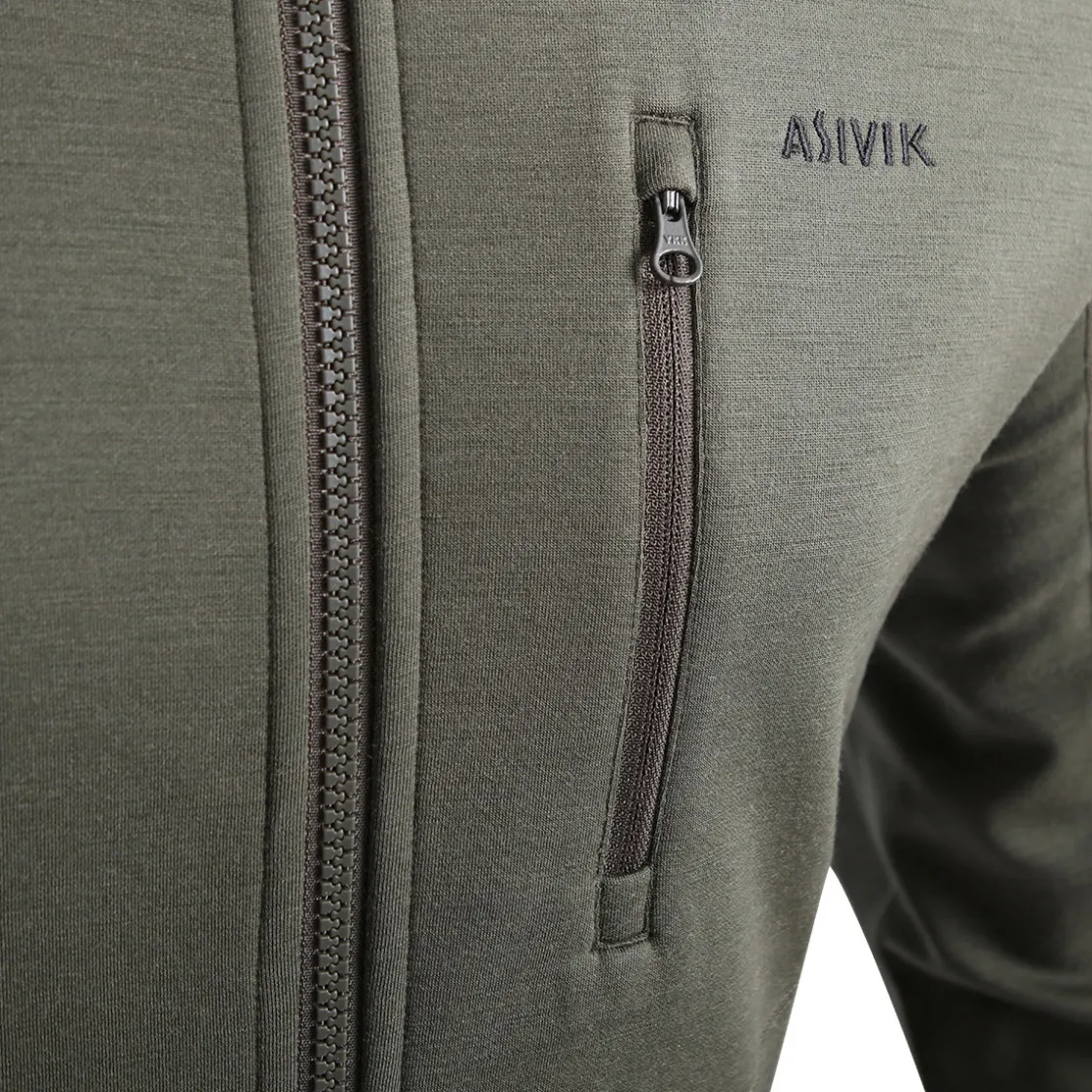 ASIVIK Adventure Mid Wool fleece, dame (Khaki) Discount