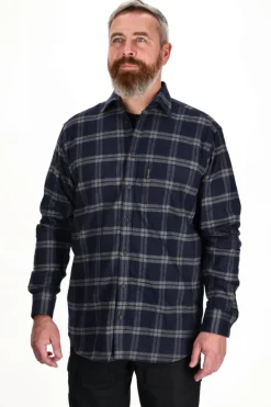 ASIVIK Blåvand LS skjorte, herre (Dark Blue) Hot