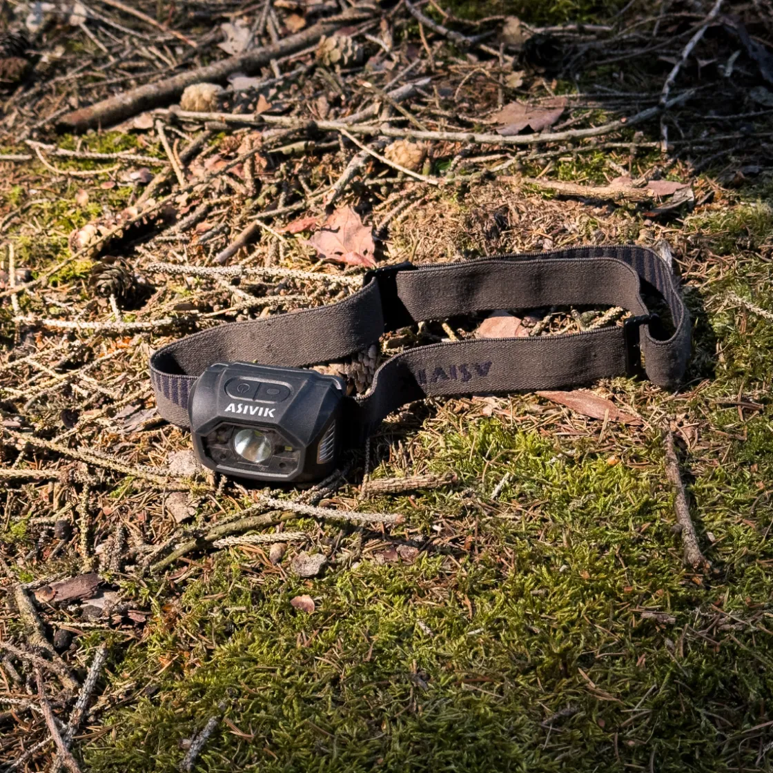 ASIVIK Hiker pandelampe genopladelig