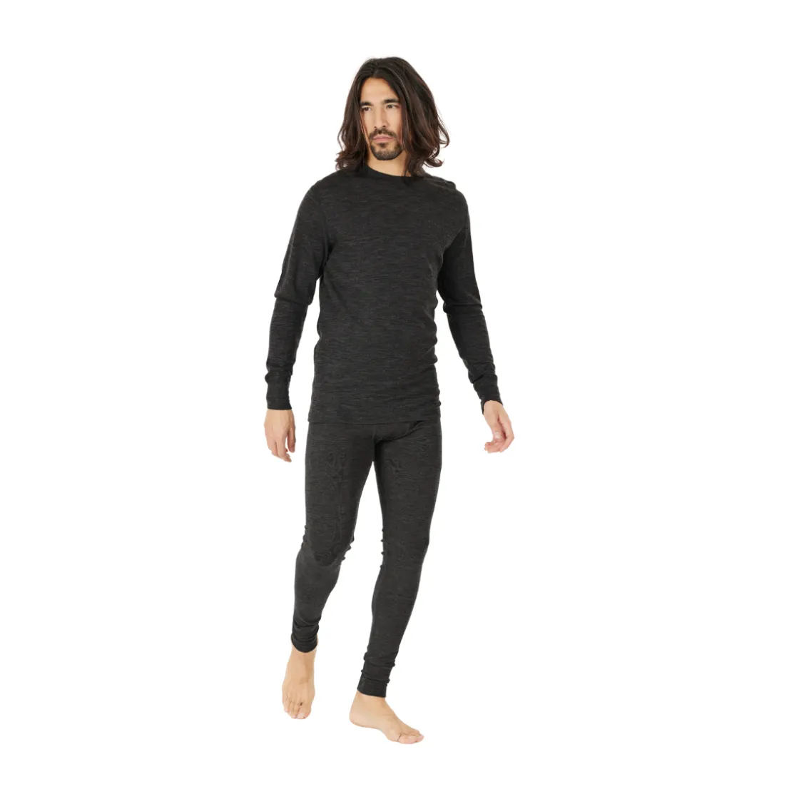 ASIVIK Hike Wool Blend Uldundertrøje, herre (Black)