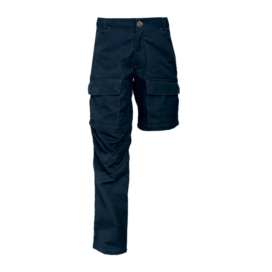 ASIVIK Hike Zip-Off bukser, junior (Dark Blue) Discount