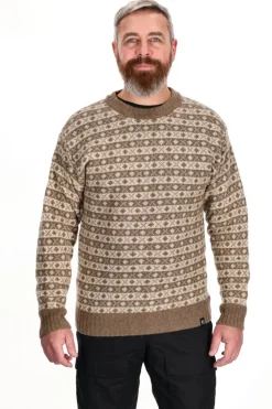 ASIVIK Hjelm Sweater, Herre (Camel Sand) Outlet