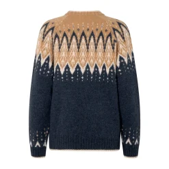 ASIVIK Isefjord Sweater, dame (Navy Sand) Discount