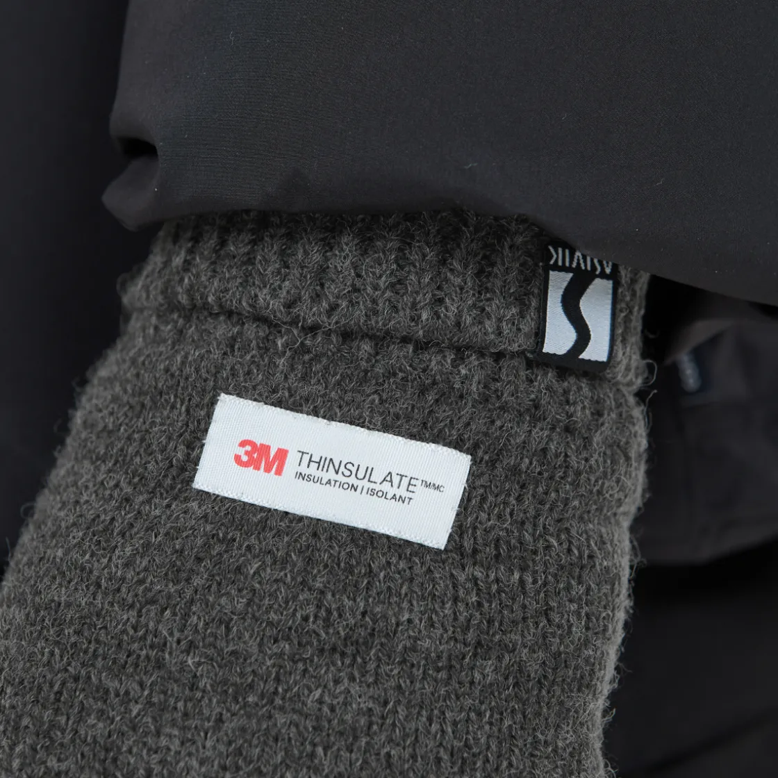 ASIVIK Knitted Thinsulate strikhandsker (Black) Best