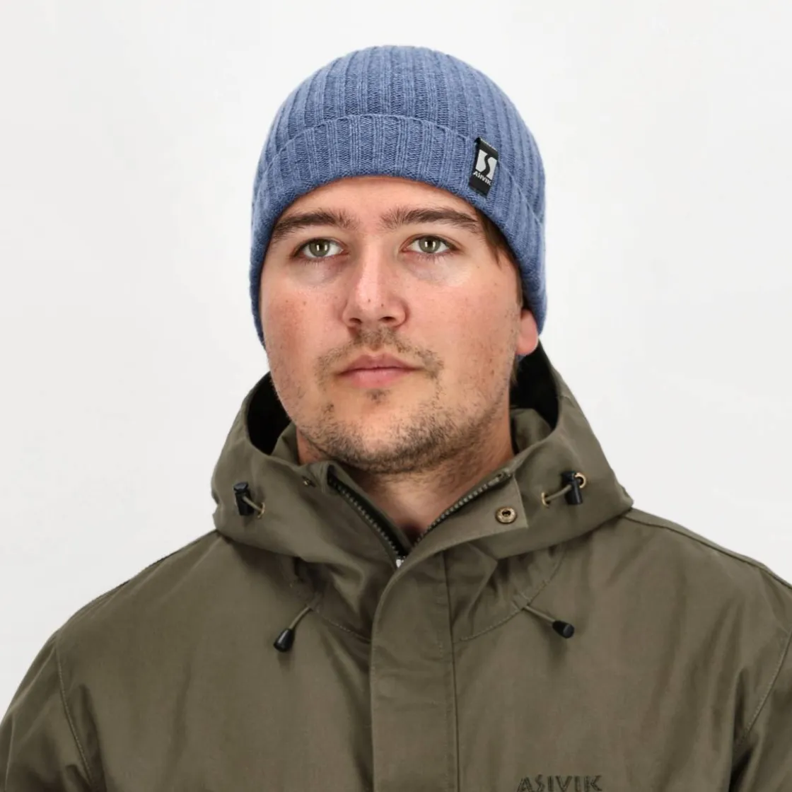 ASIVIK Knitted Wool Strikhue (Blue) Outlet