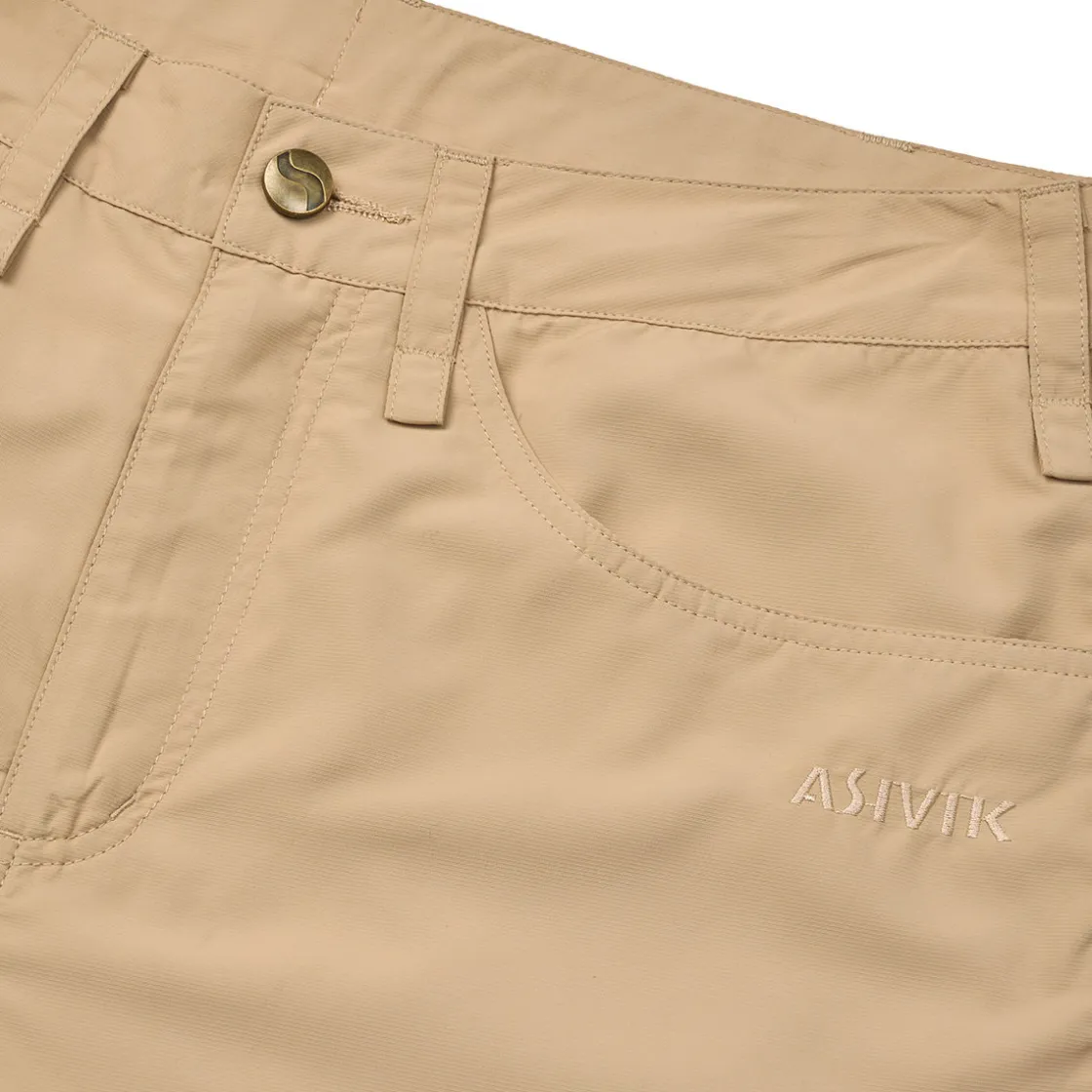 ASIVIK Travel Zip-Off bukser, dame (Sand) New