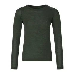 ASIVIK Wool Crew undertrøje, junior (Pine) Outlet