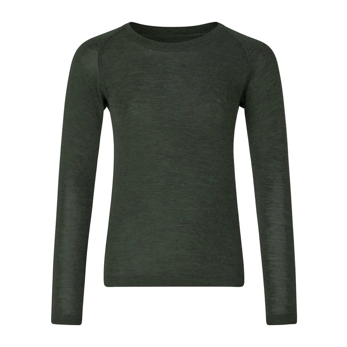 ASIVIK Wool Crew undertrøje, junior (Pine) Outlet