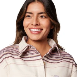 COLUMBIA Calico Basin Skjorte / jakke, dame (Chalk) Outlet