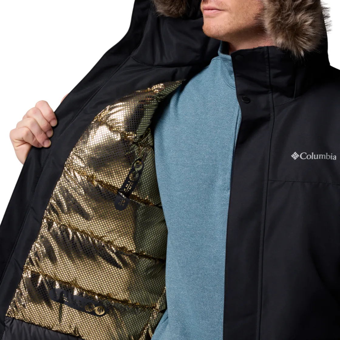 COLUMBIA Cape Ridge Parka / Dunjakke, herre (Black) Outlet
