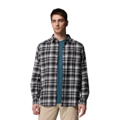 COLUMBIA Cornell Woods Flannel LS, herre (BlackTartan) Clearance