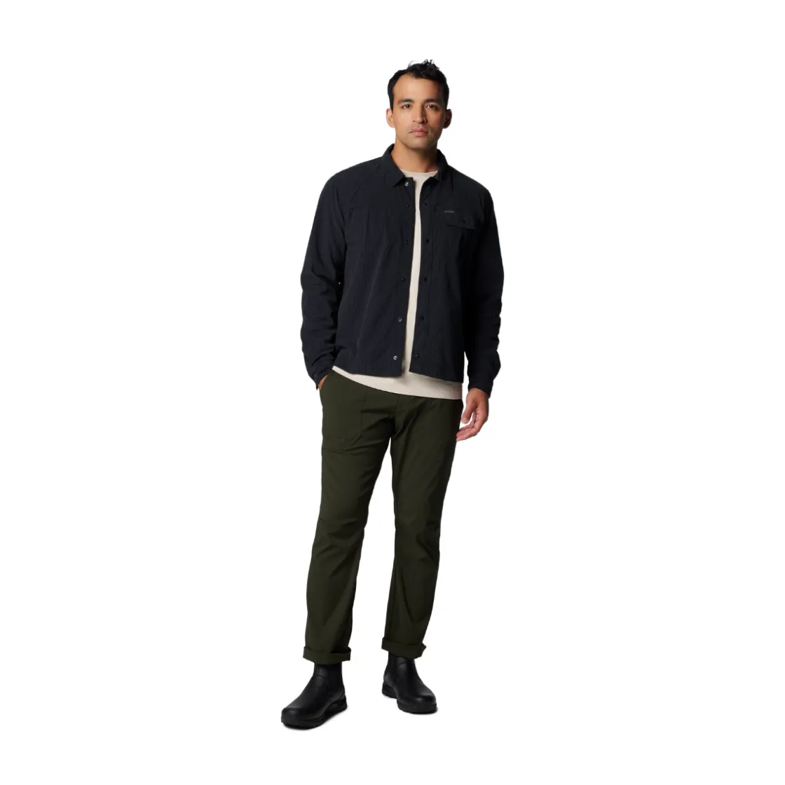 COLUMBIA Flare Gun Corduroy LS Skjorte, herre (Black) Outlet