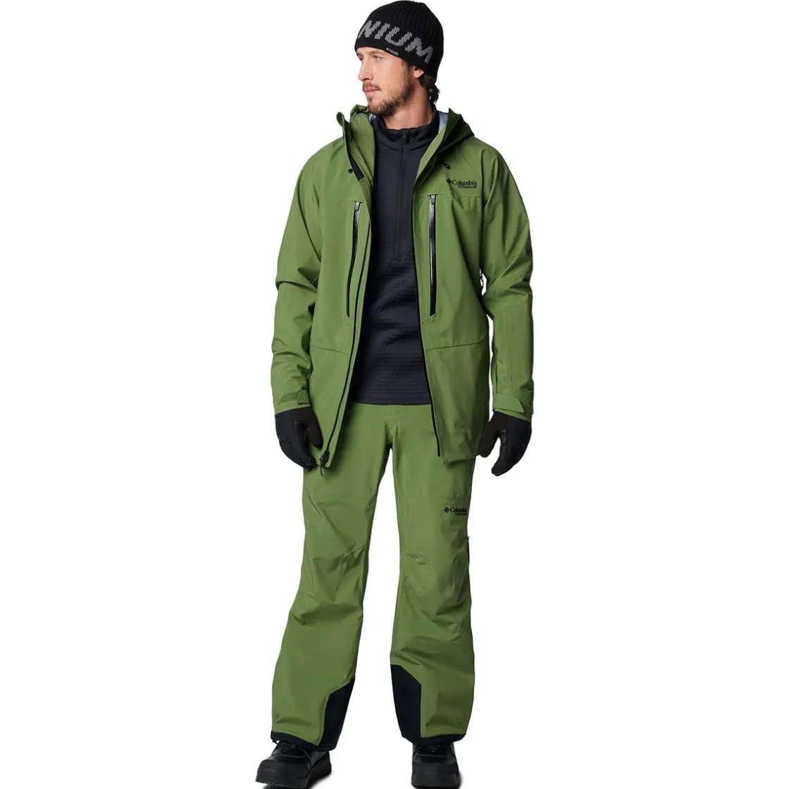 COLUMBIA Platinum Peak II 3-lags skibukser, herre (Canteen) New