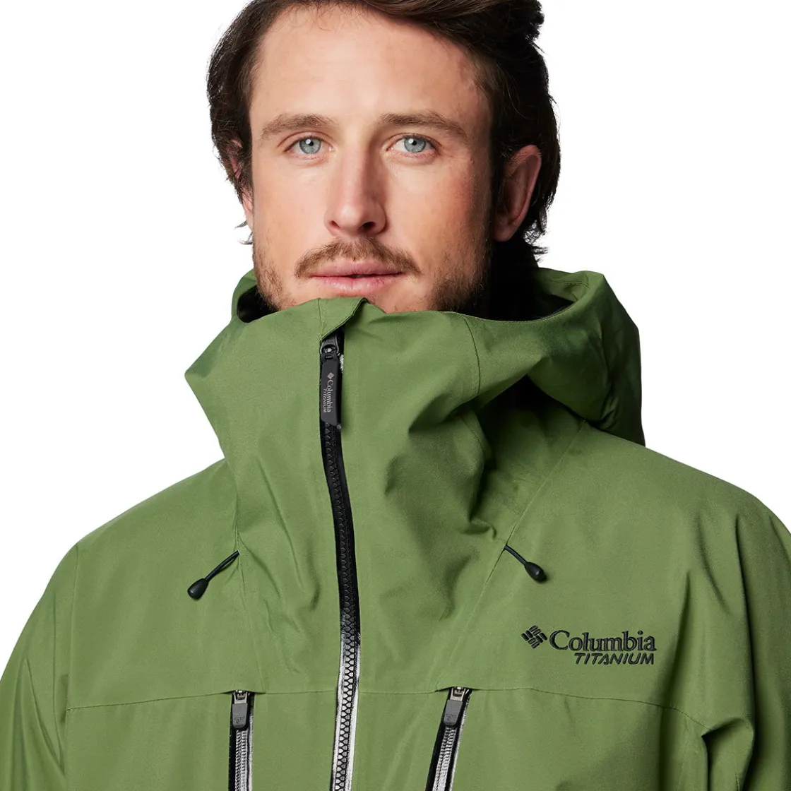 COLUMBIA Platinum Peak II 3-lags skijakke, herre (Canteen) New