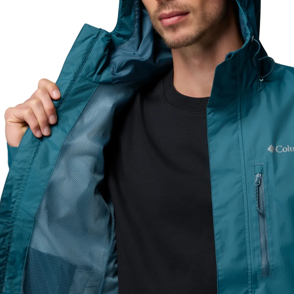 COLUMBIA Pouring Adventure regnjakke, herre (Everblue) Best