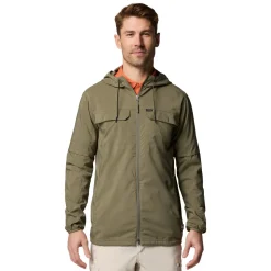 COLUMBIA Skien Valley Hooded LS Sommer- og myggejakke, herre (Stone Green) Sale