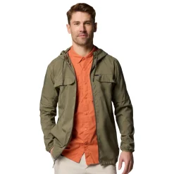 COLUMBIA Skien Valley Hooded LS Sommer- og myggejakke, herre (Stone Green) Sale