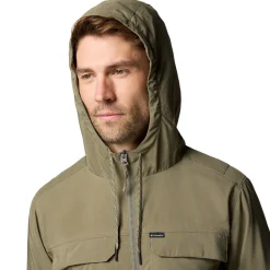 COLUMBIA Skien Valley Hooded LS Sommer- og myggejakke, herre (Stone Green) Sale