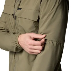 COLUMBIA Skien Valley Hooded LS Sommer- og myggejakke, herre (Stone Green) Sale