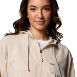 COLUMBIA Skien Valley Hooded LS Sommer- og myggejakke, dame (Dark Stone) Clearance