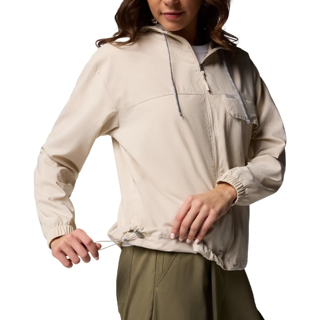 COLUMBIA Skien Valley Hooded LS Sommer- og myggejakke, dame (Dark Stone) Clearance