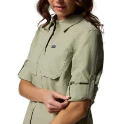 COLUMBIA Skien Valley LS Shirt, dame (Safari) Outlet