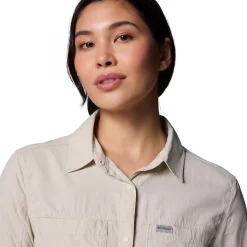 COLUMBIA Skien Valley LS Skjorte, dame (Dark Stone) Sale