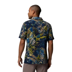 COLUMBIA Tech Trail Utility Printed Shirt, herre (Mountain Blue) Hot