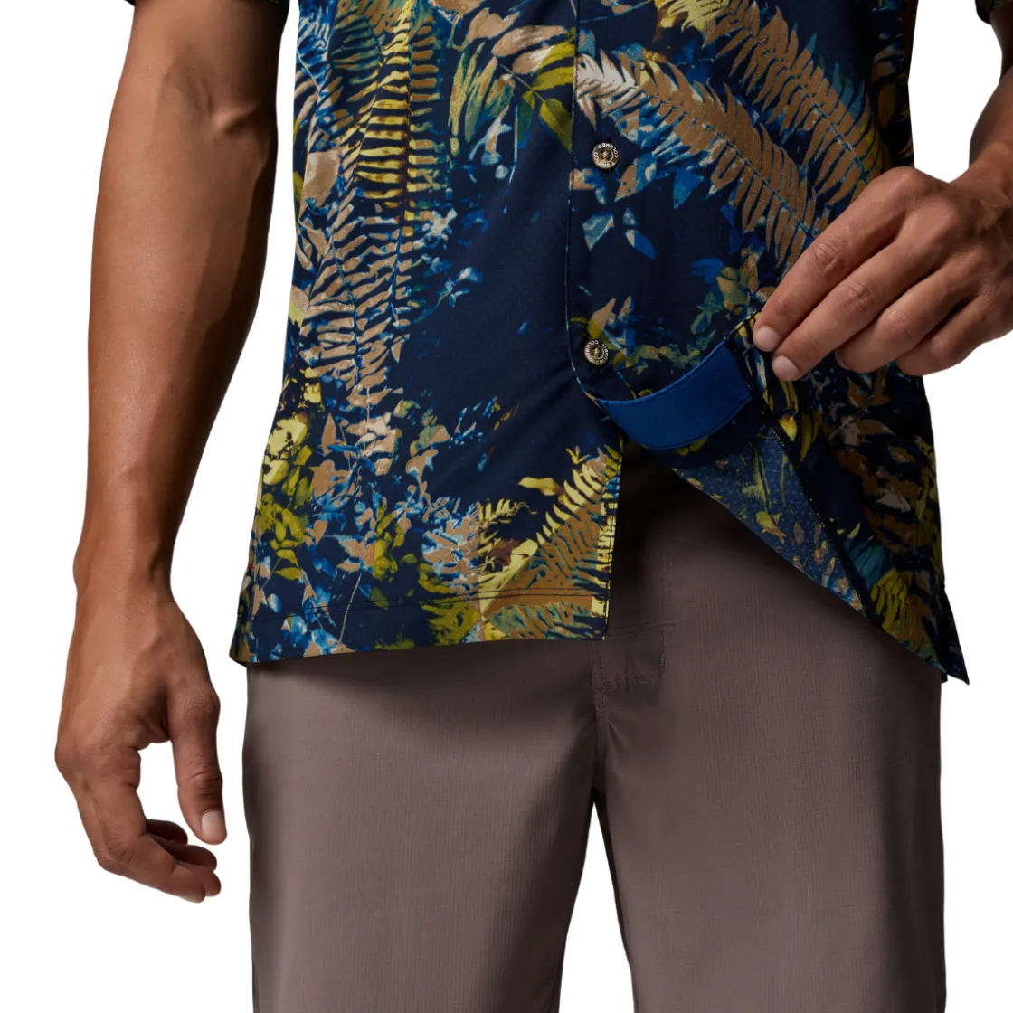COLUMBIA Tech Trail Utility Printed Shirt, herre (Mountain Blue) Hot