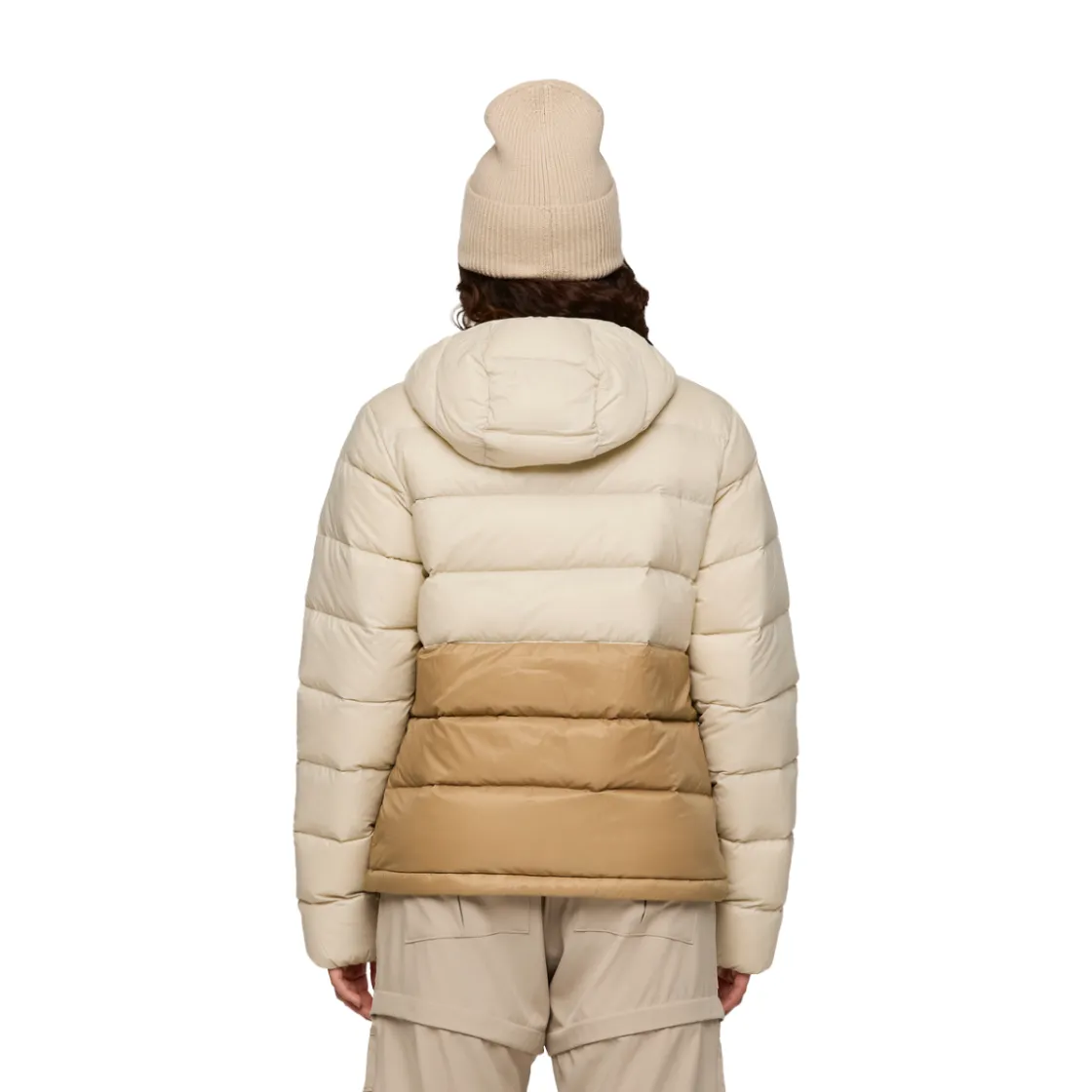 COTOPAXI Fuego Max Down Hooded Dunjakke, dame (Cream and Khaki) Outlet