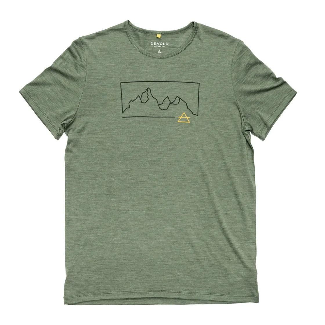 DEVOLD Active Merino 130 "Outline" T-shirt, herre (Forest) Best
