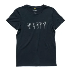 DEVOLD Classic Merino 150 Flowers T-shirt, dame (Ink) Clearance