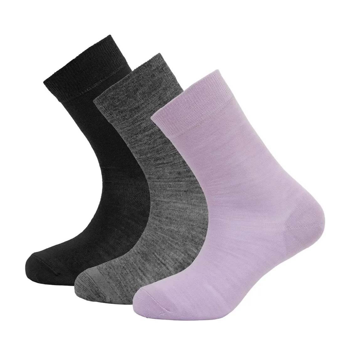 DEVOLD Daily Merino Light Sok 3-pak, dame (Orchid Mix) Best