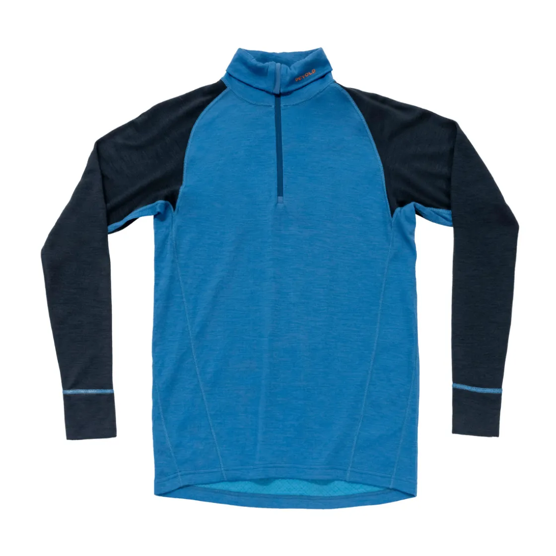 DEVOLD Duo Active Merino 205 Zip Neck, herre (Blue Ink) Outlet