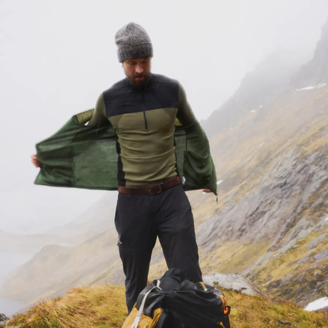 DEVOLD Lauparen Merino 190 Shirt, herre (Ink Lichen) Clearance