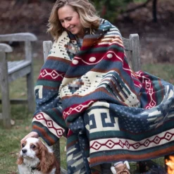ECUADANE Mountain Plaid, Sumaco Wave