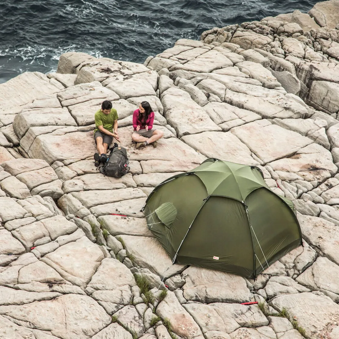 FJÄLLRÄVEN Fjällräven Abisko Dome 3 kuppeltelt, 3 personer (Pine Green) Sale