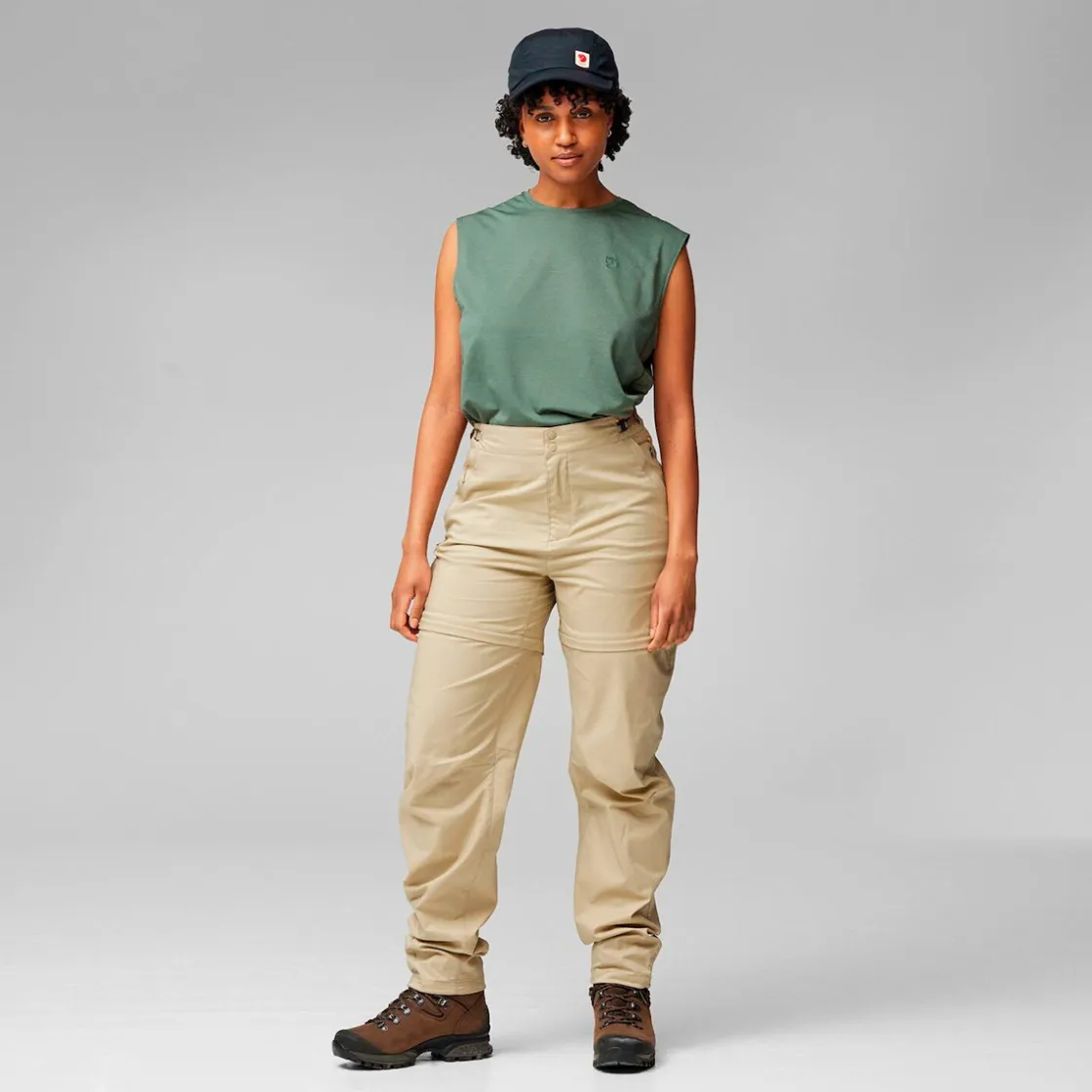 FJÄLLRÄVEN Fjällräven Abisko Hike Zip-off bukser, dame (Black) Hot