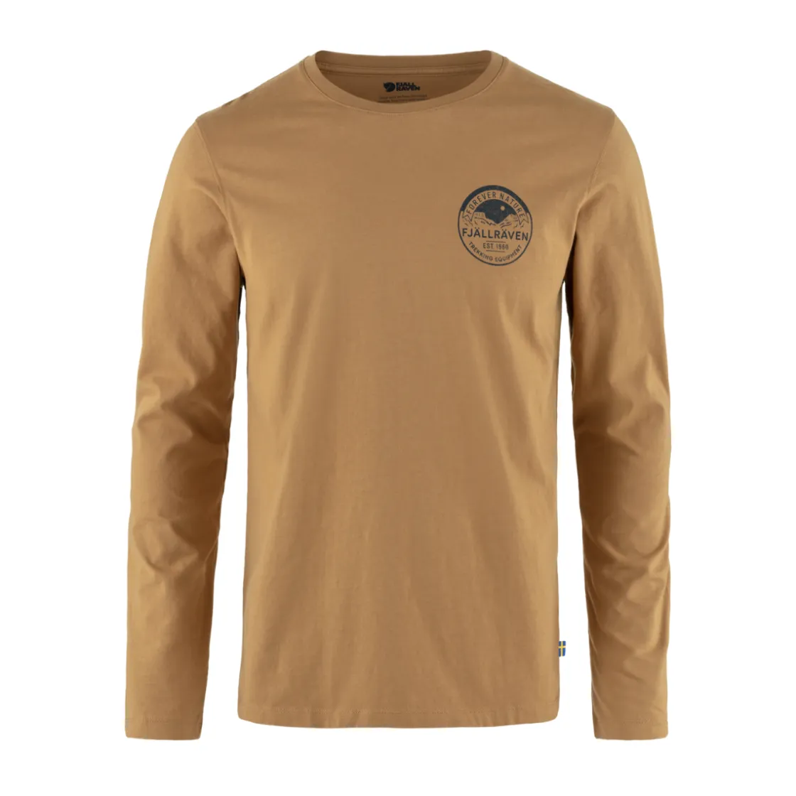FJÄLLRÄVEN Fjällräven Forever Nature LS T-shirt, herre (Brown) Best