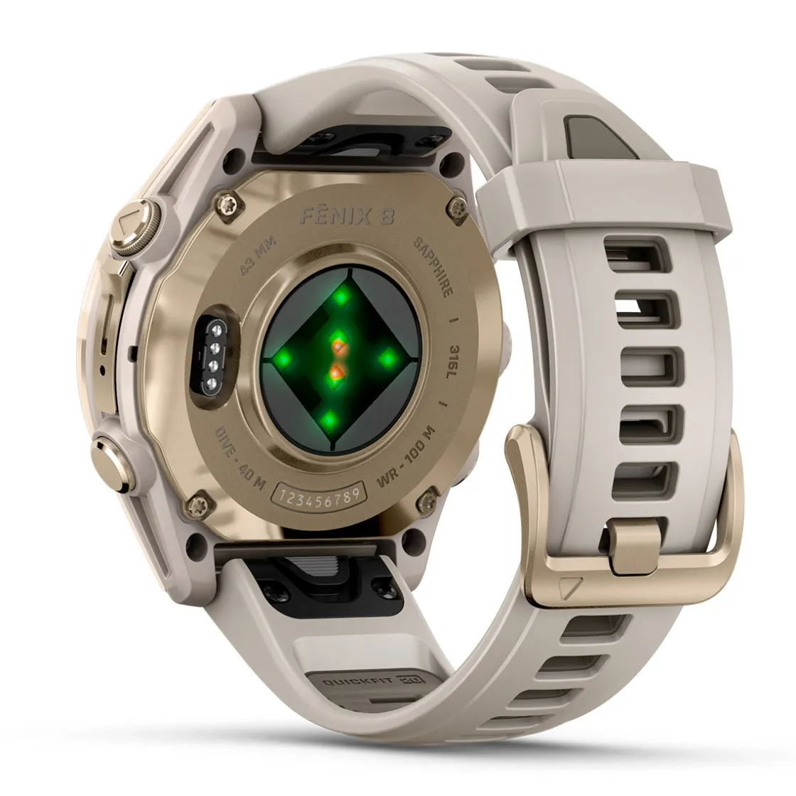 GARMIN Fenix 8 AMOLED Sapphire, 43 mm (Soft Gold) Hot