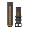 GARMIN 26mm QuickFit Silicone Urrem (Graphite / Spark Orange) Sale