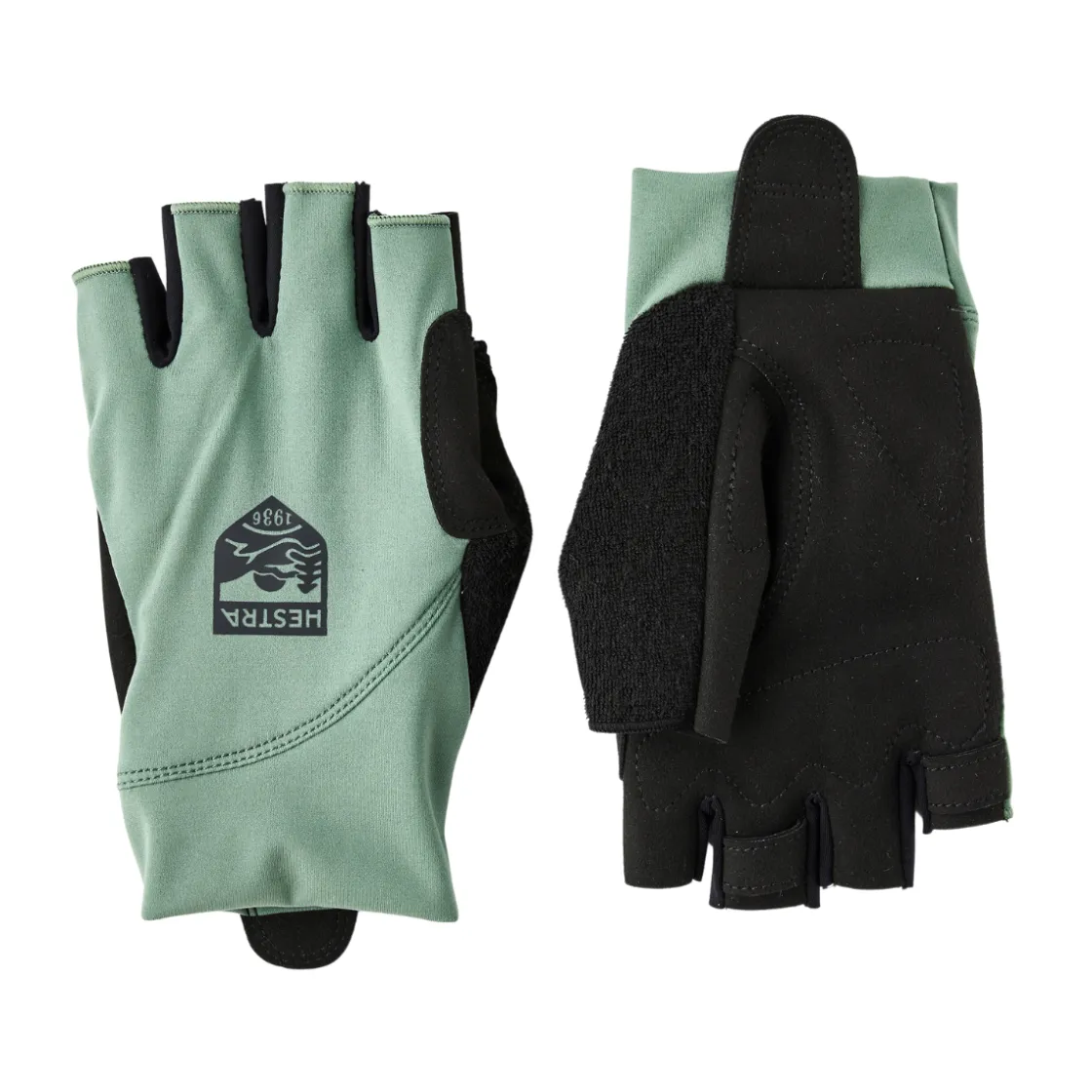 HESTRA Apex Short 5-Finger Cykelhandsker (Silver Green) Online
