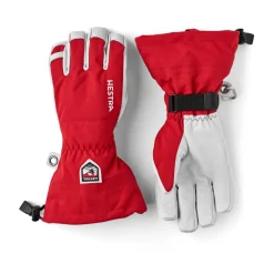 HESTRA Army Leather Heli Ski 5-finger skihandsker (Red) New