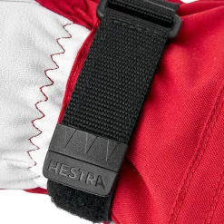 HESTRA Army Leather Heli Ski 3-finger skihandske (Red) Discount