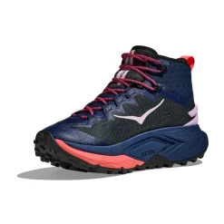 HOKA ONE ONE Mafate Hike vandrestøvle, dame (Midnight Blue / Neon Flame) Clearance