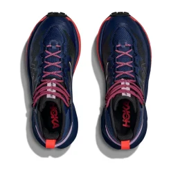 HOKA ONE ONE Mafate Hike vandrestøvle, dame (Midnight Blue / Neon Flame) Clearance